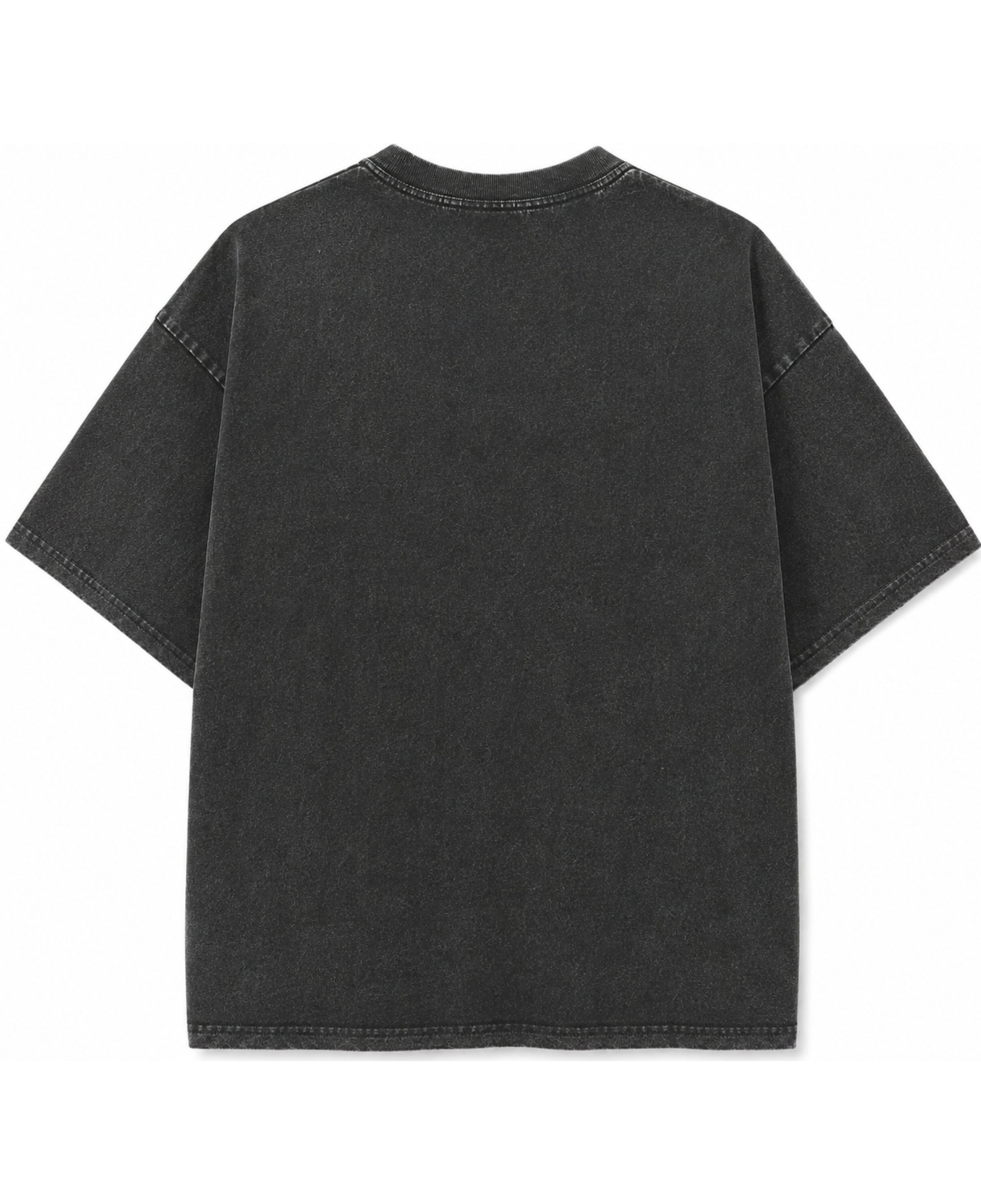 Vintage Fade Wash Oversized T-shirt Back Design
