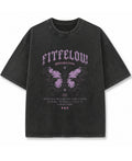 Vintage Fade Wash Oversized T-shirt Front Design