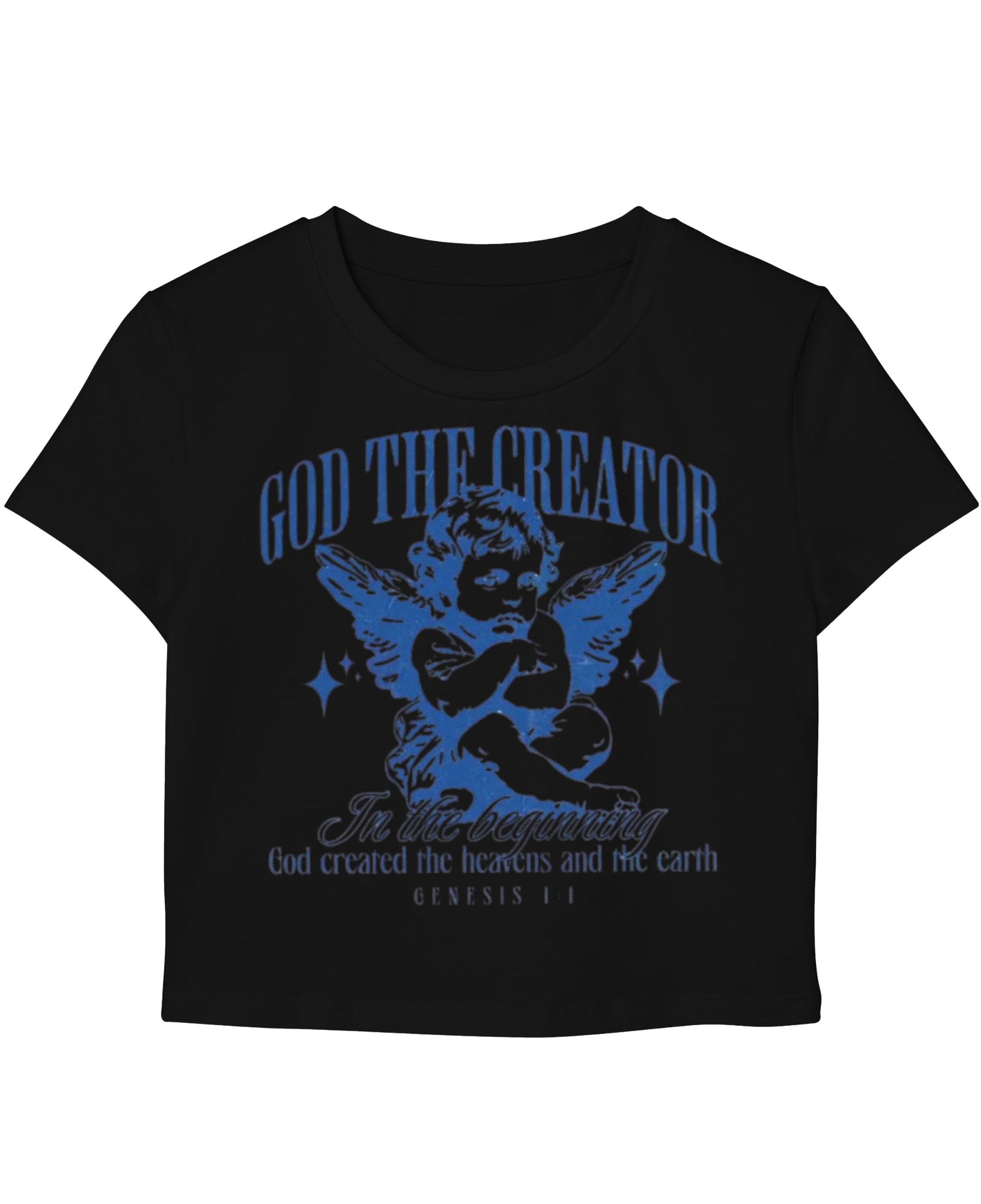 Black Baby Tee Front Design