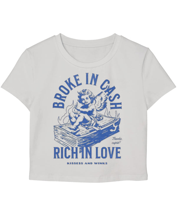 White Baby Tee Front Design