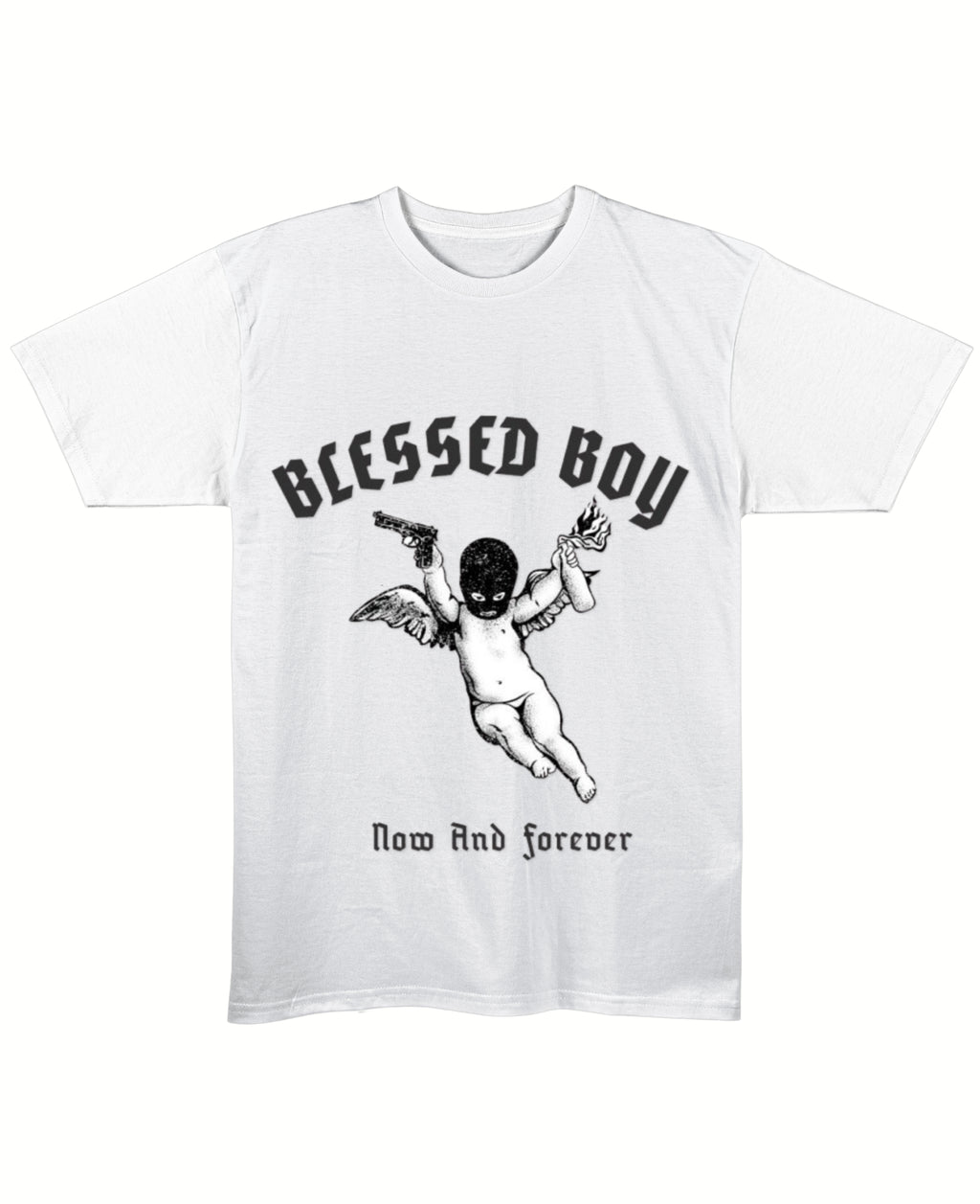 White Regular Fit T-shirt Front Design