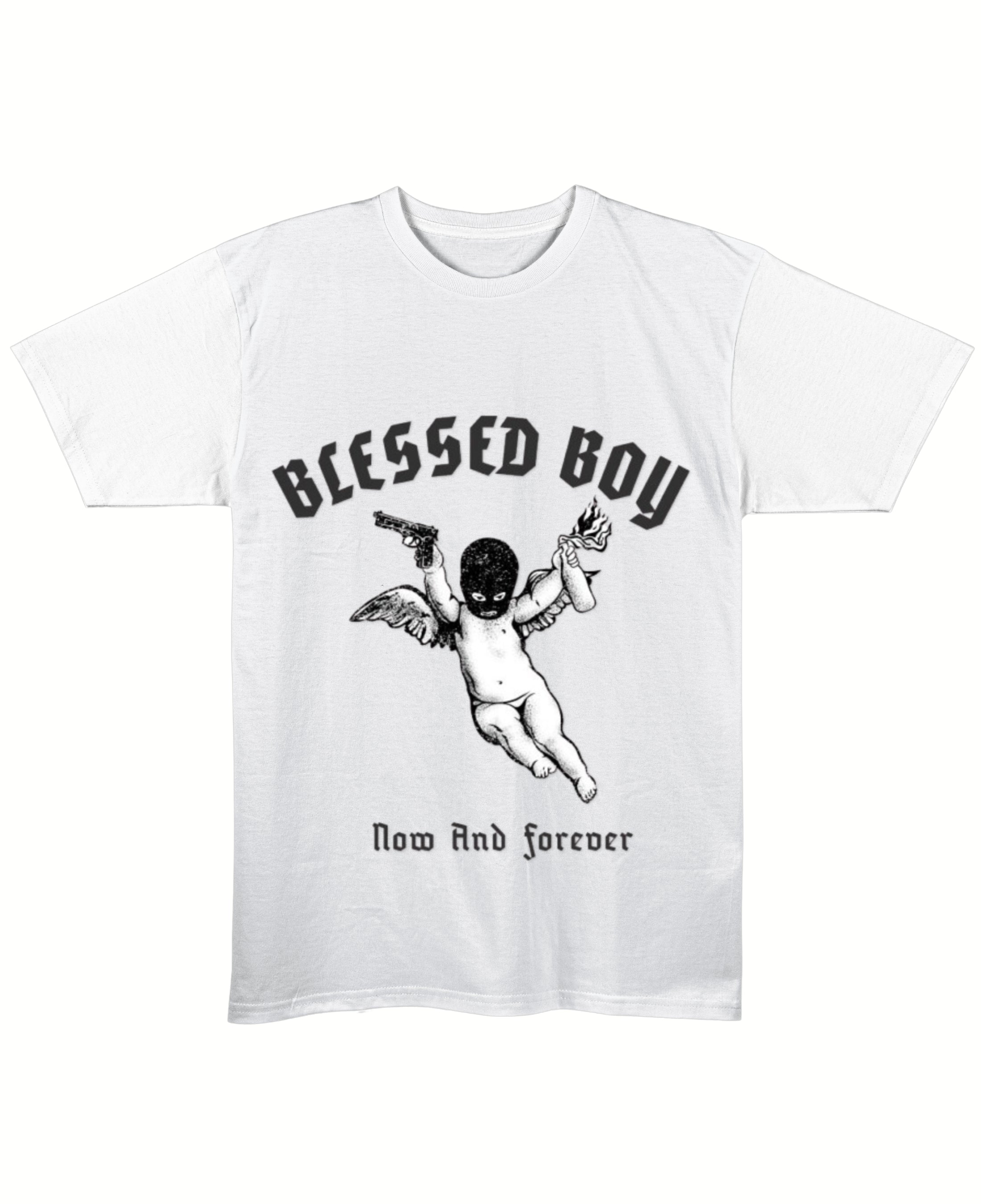 White Regular Fit T-shirt Front Design