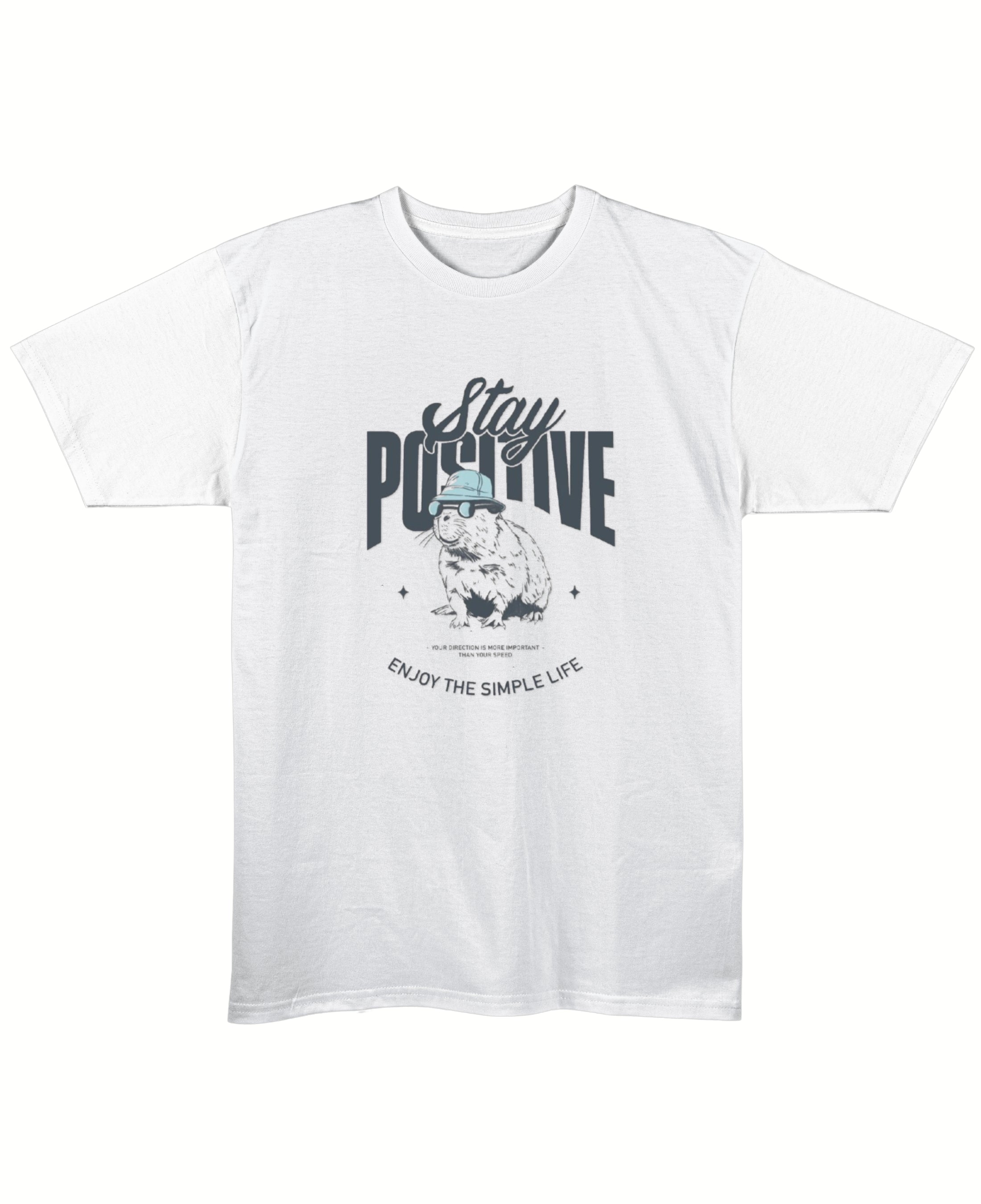 White Regular Fit T-shirt Front Design