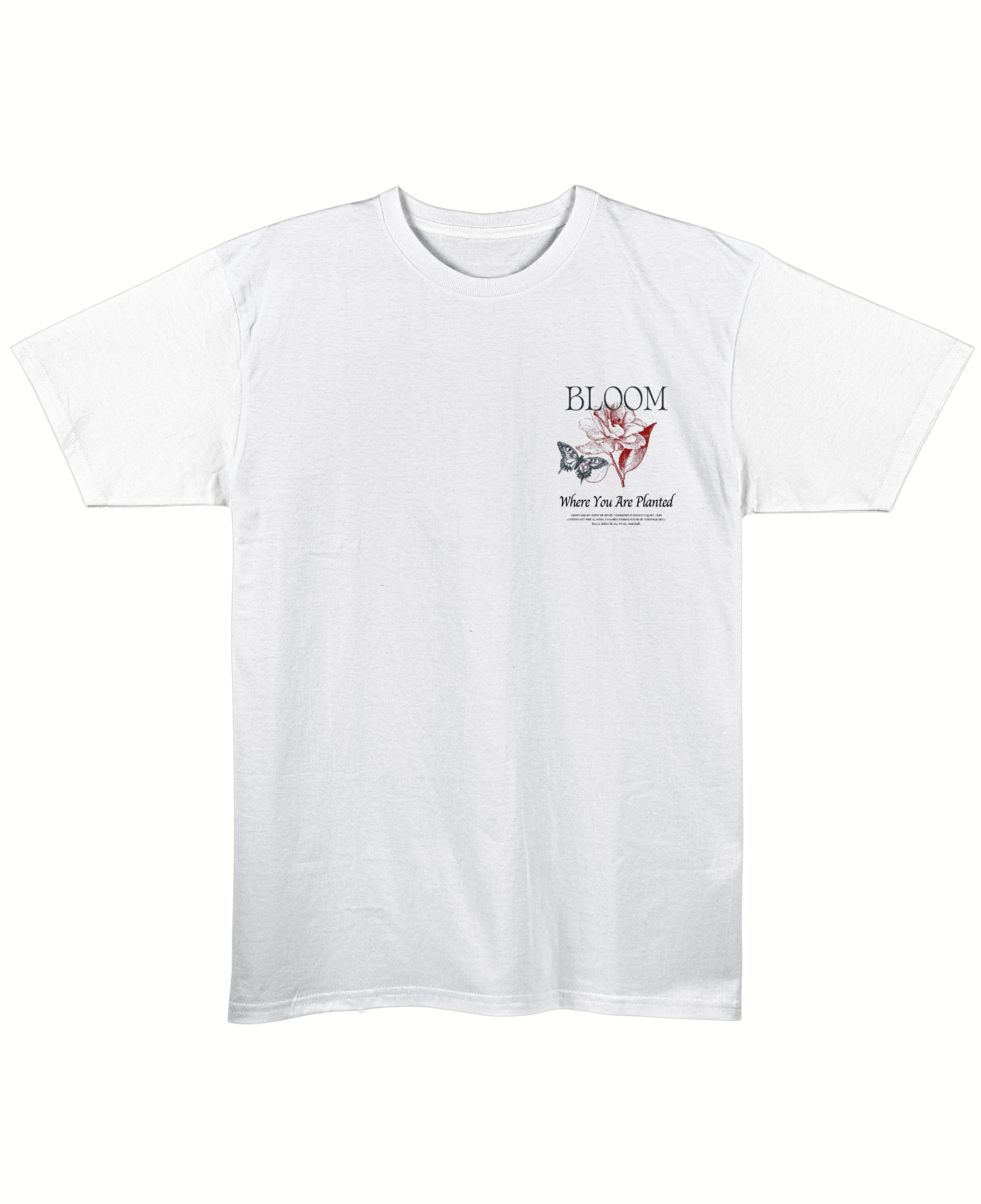White Regular Fit T-shirt Front Design